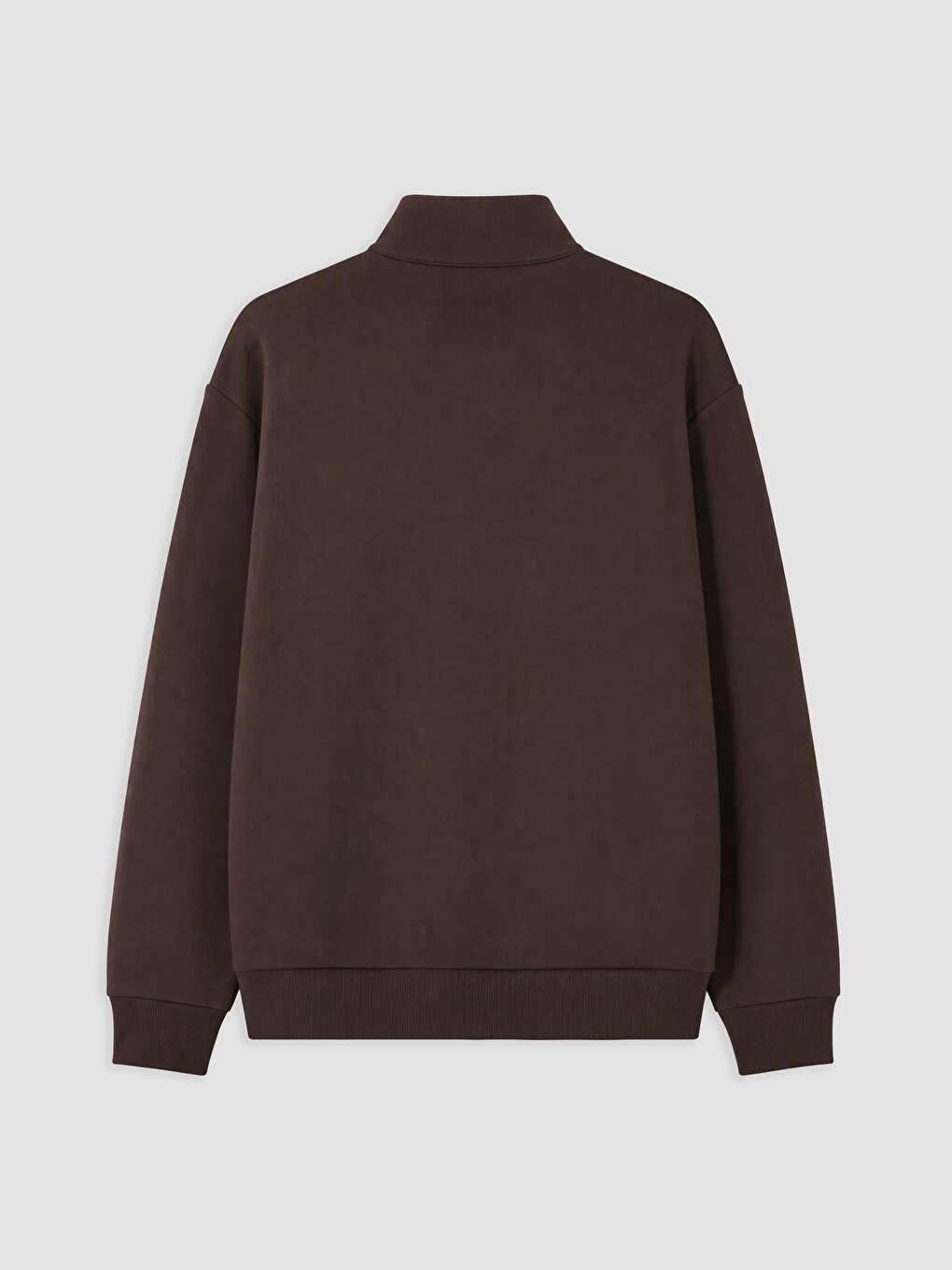 Mock Neck Embroidered Men's Sweatshirt-1