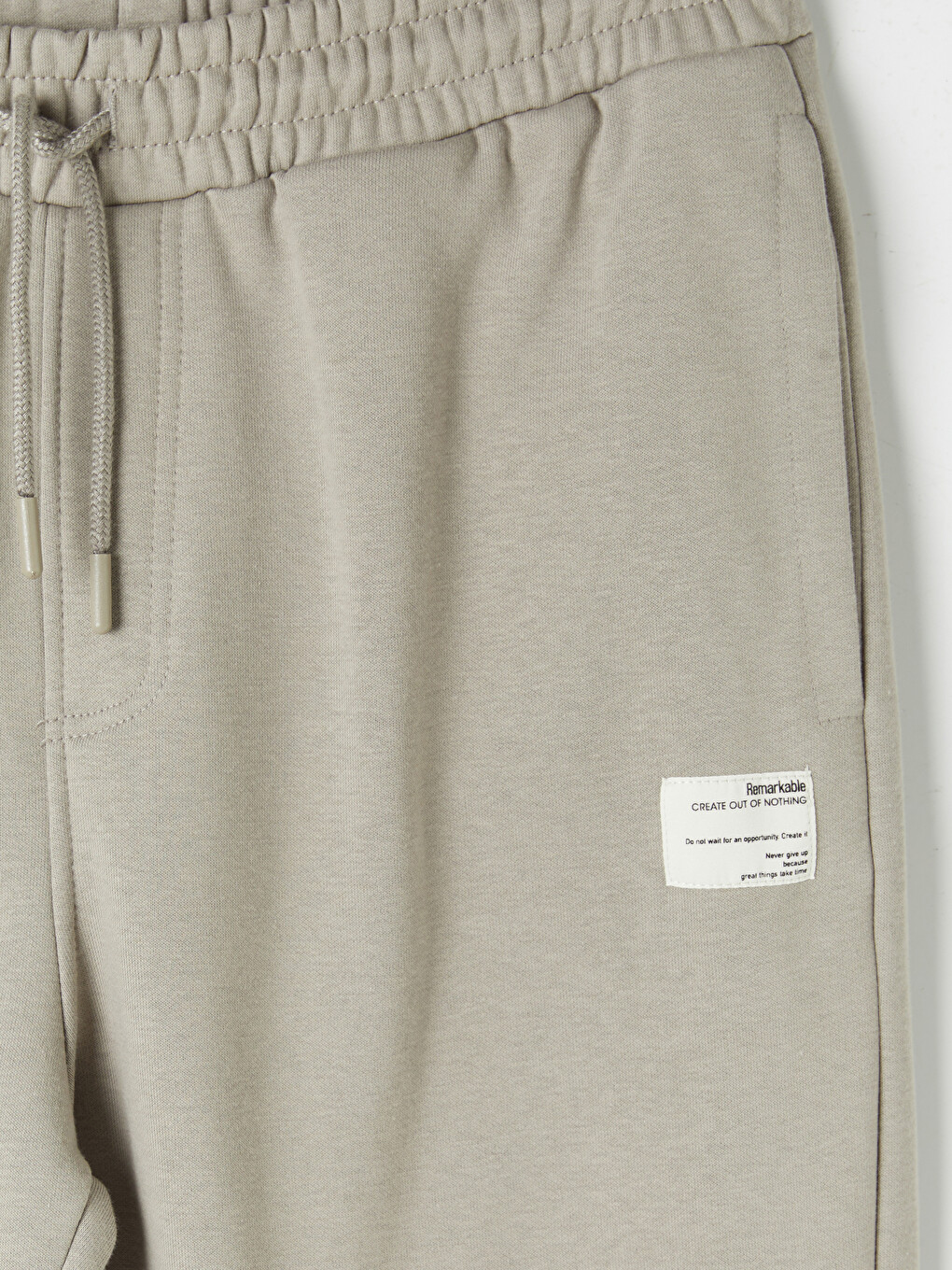 Bej Regular Fit Jogger Eşofman Altı-6