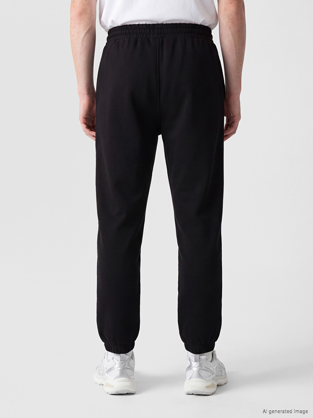 Siyah Regular Fit Jogger Eşofman Altı-3