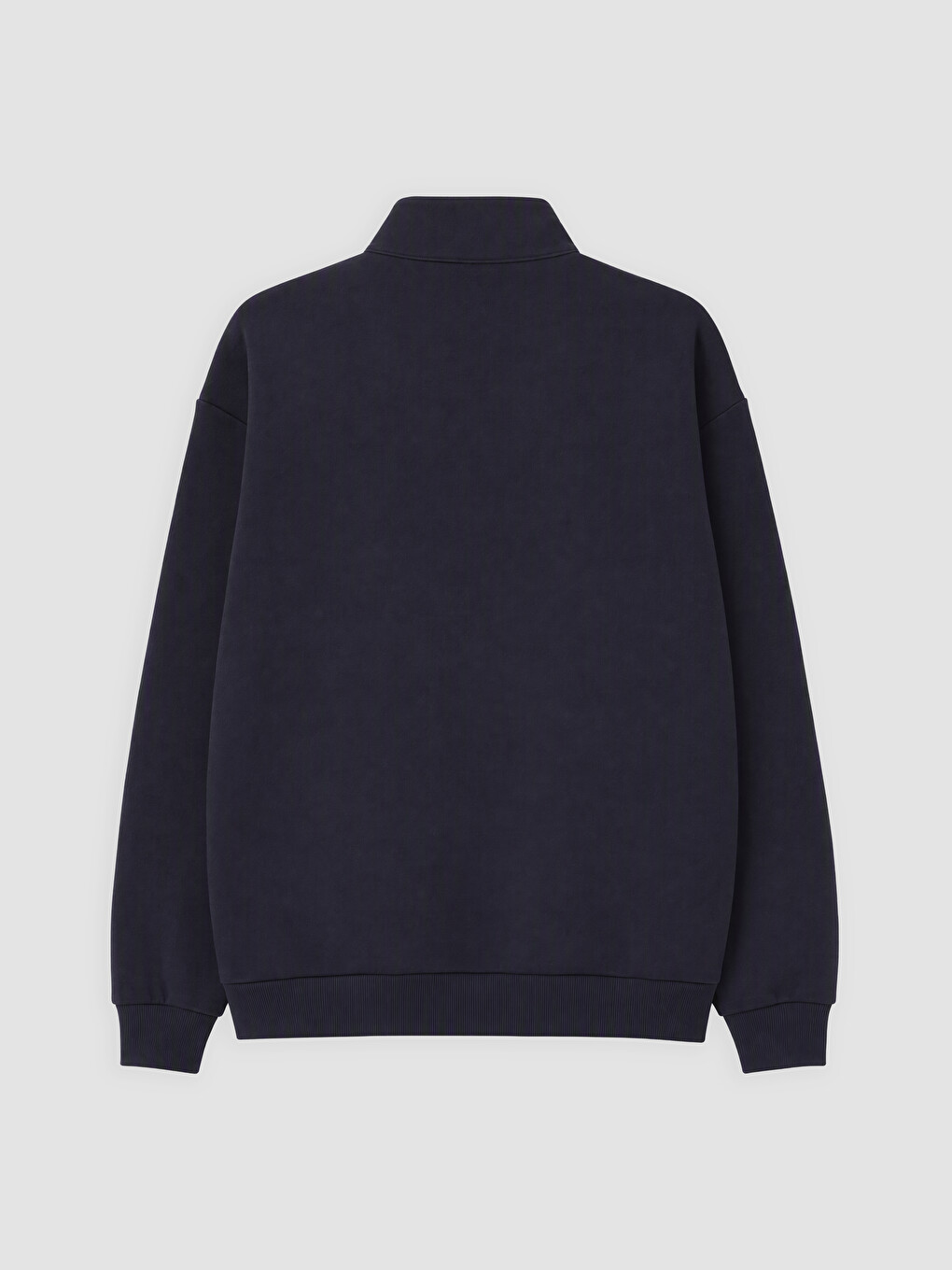 Mock Neck Printed Men's Thick Sweatshirt-4