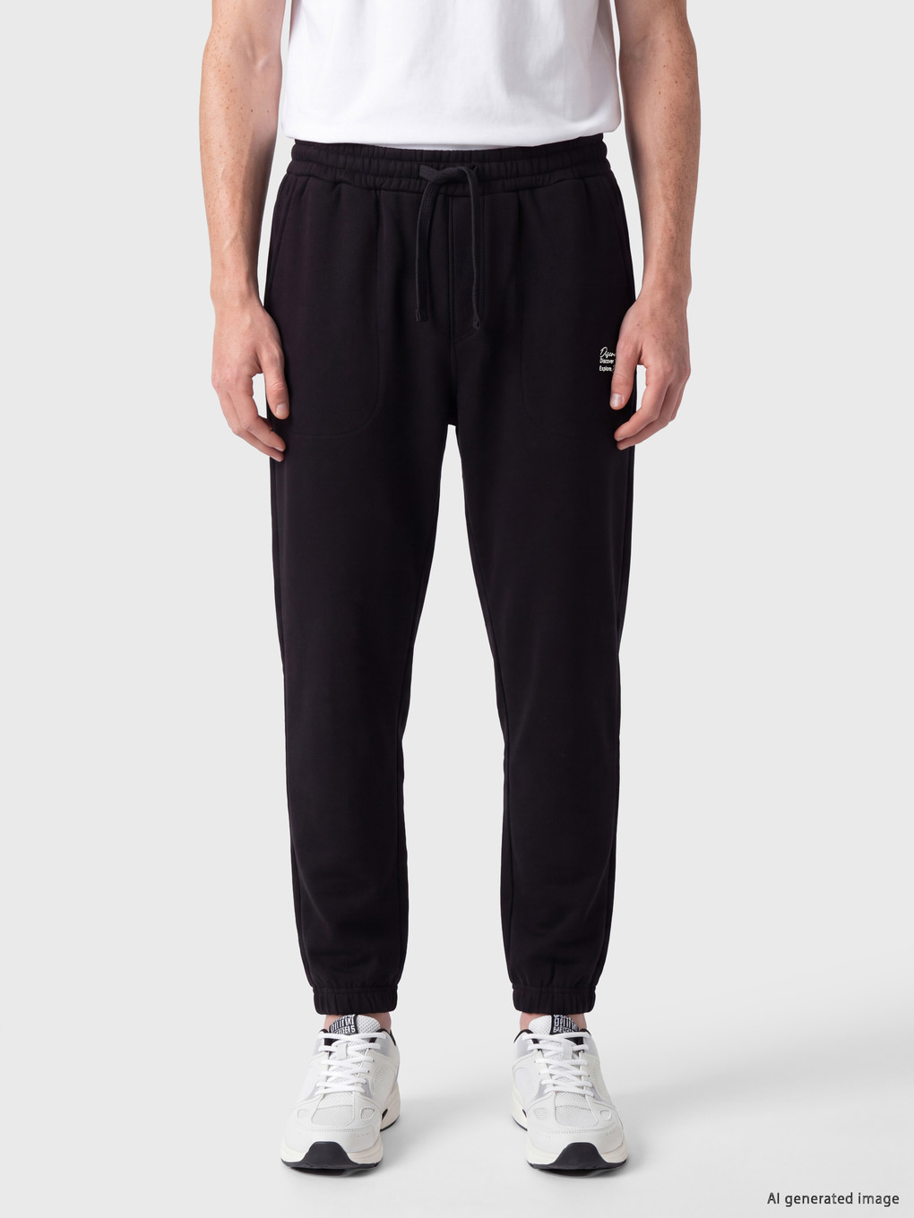 Siyah Regular Fit Erkek Jogger Eşofman Altı-1