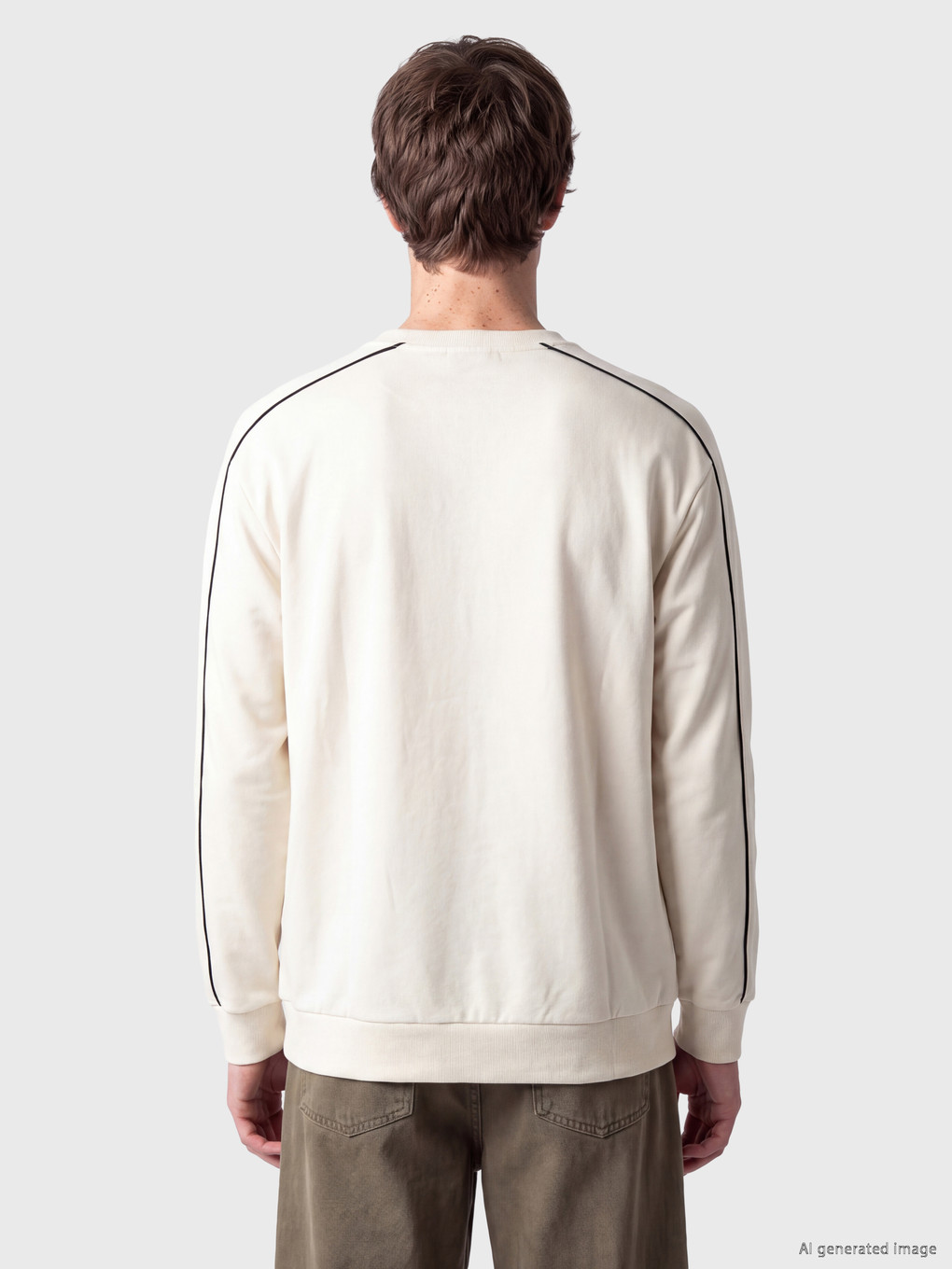 Mock Neck Printed Men's Sweatshirt-3