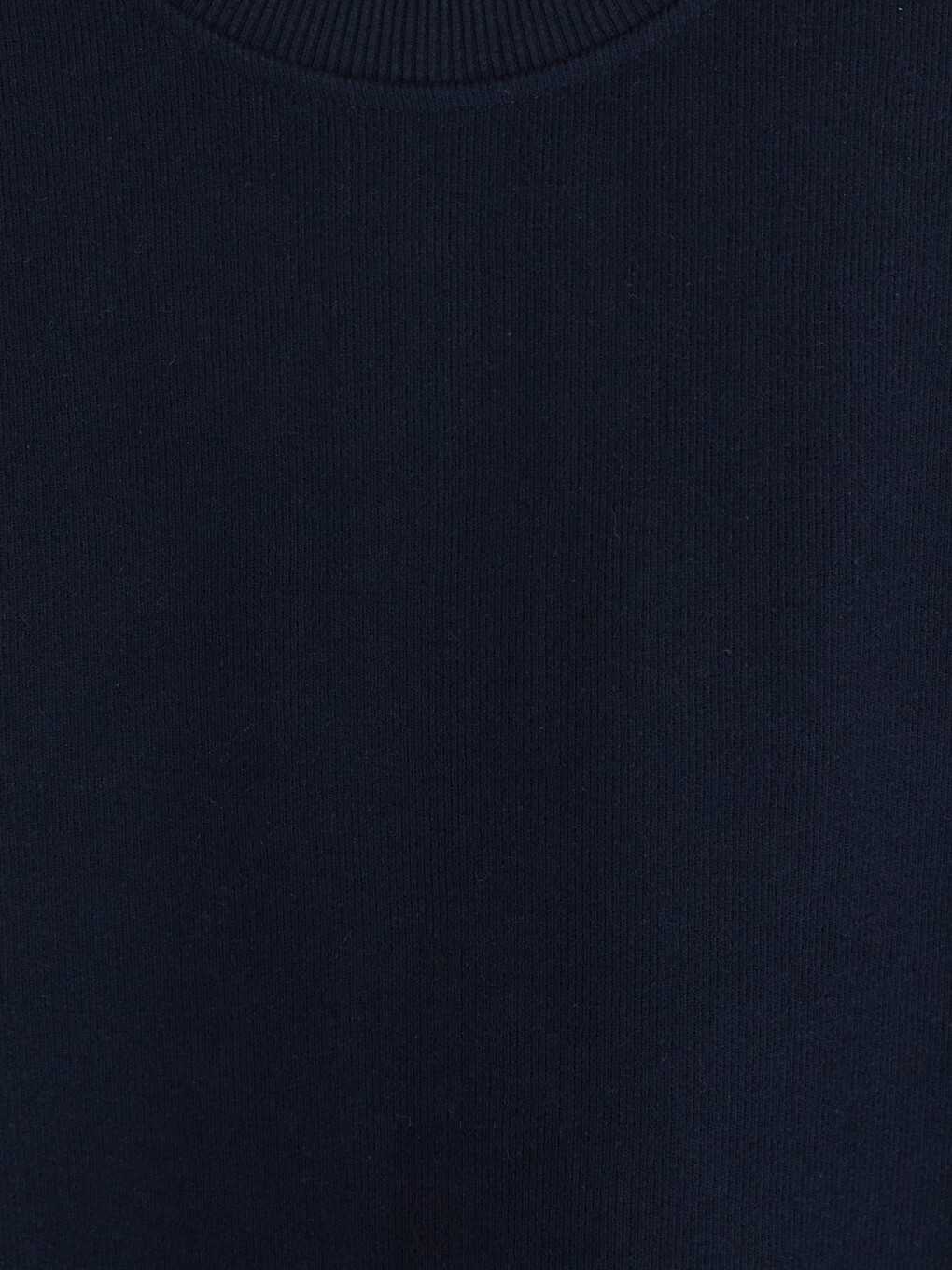 Lacivert Bisiklet Yaka Erkek Sweatshirt-1