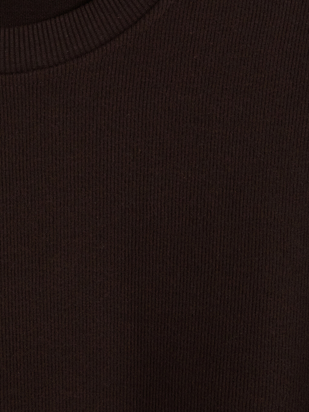 Kahverengi Bisiklet Yaka Erkek Sweatshirt-2