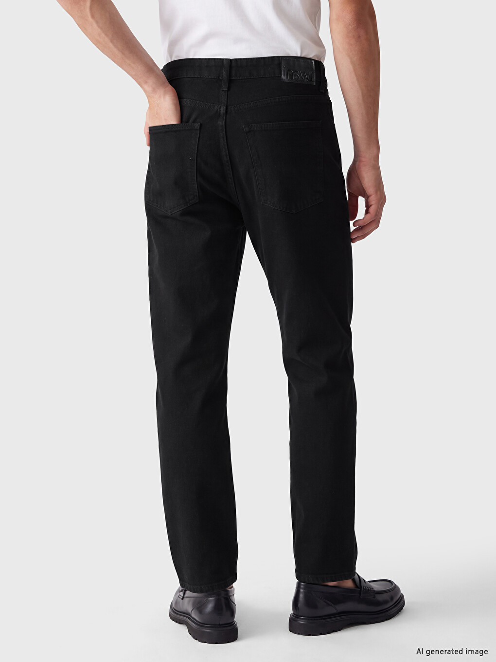 Siyah 745 Baggy Fit Erkek Jean Pantolon-3