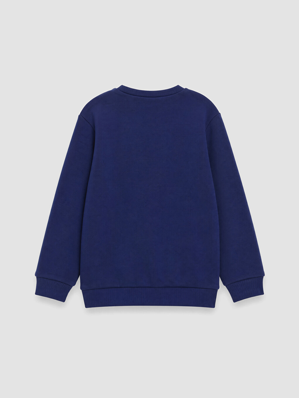 Lacivert Kalp Baskılı Kız Çocuk Sweatshirt-1