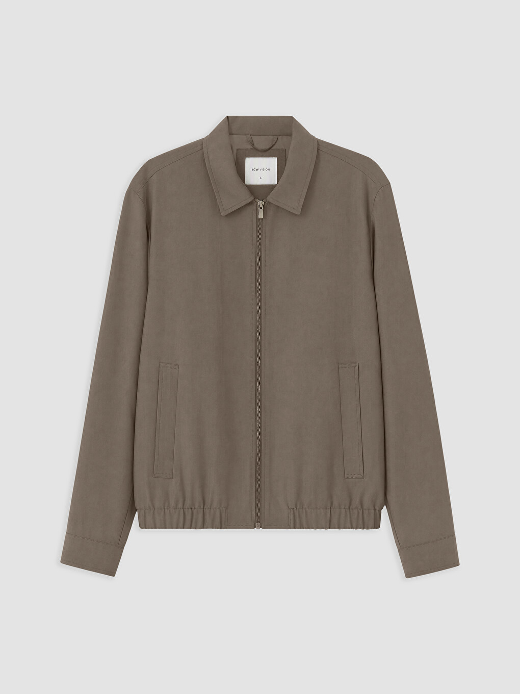 Standard Fit Shirt Collar Men's Coat
