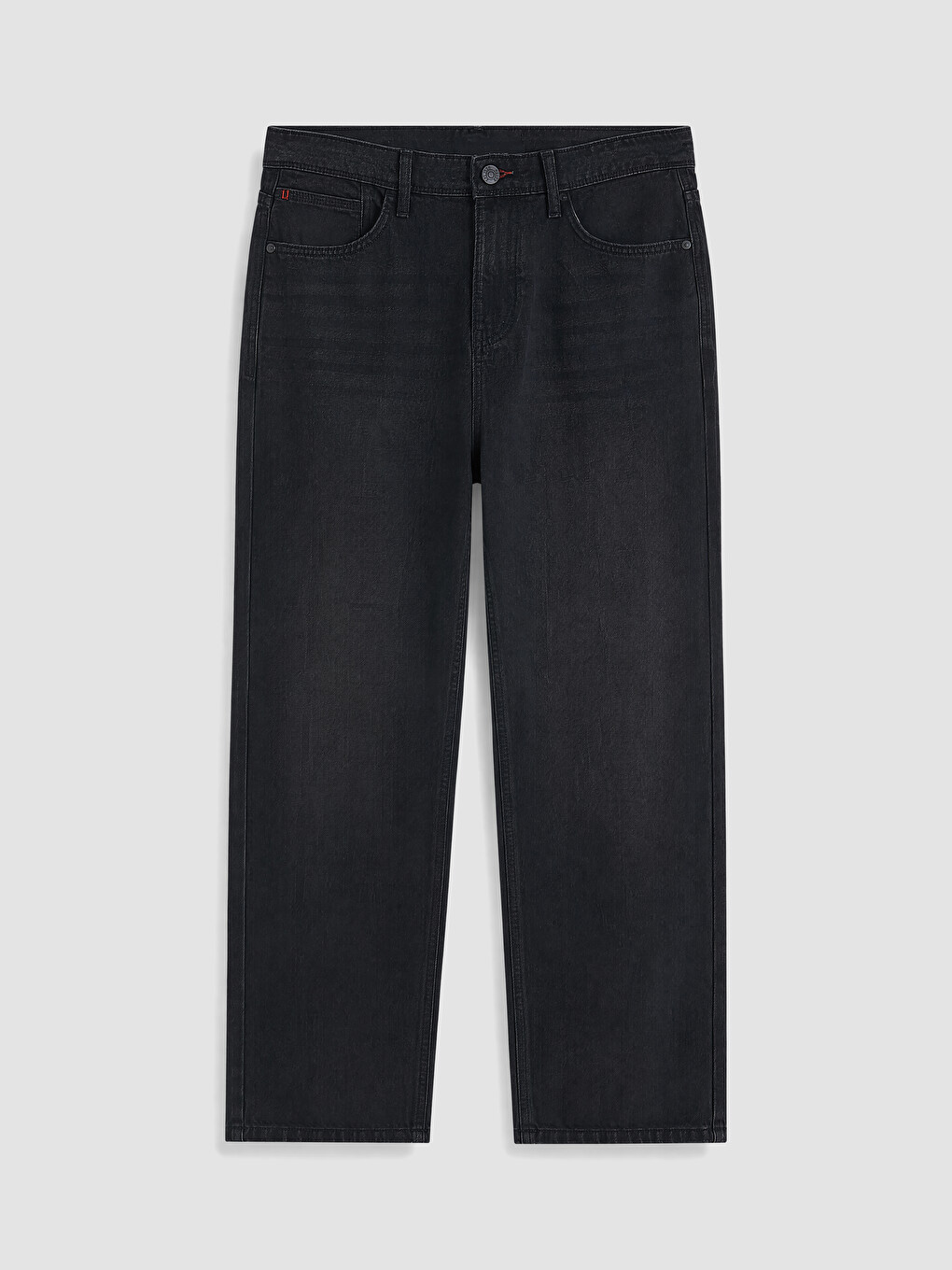 Siyah 745 Baggy Fit Erkek Jean Pantolon-4