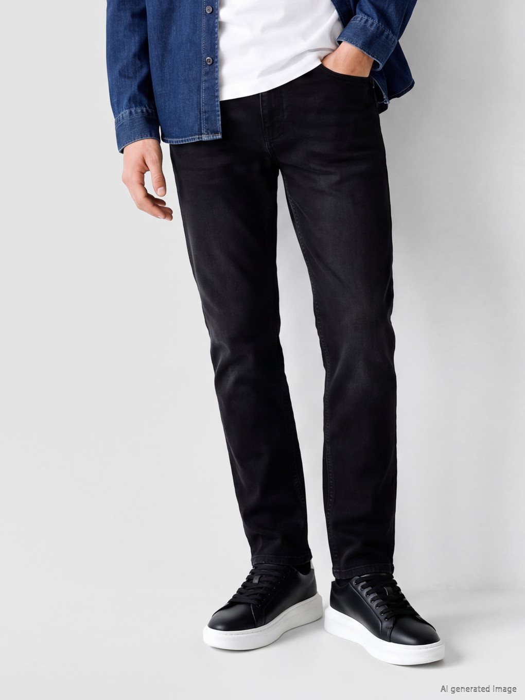 Siyah 779 Regular Fit Erkek Jean Pantolon-1