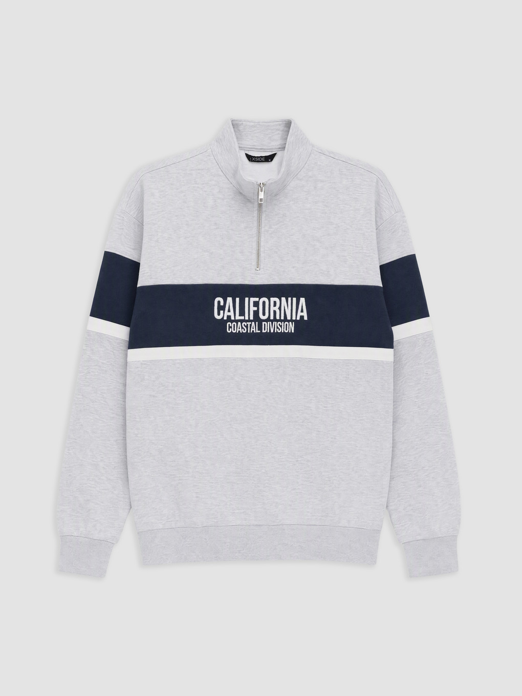 Mock Neck Color Block Men's Sweatshirt