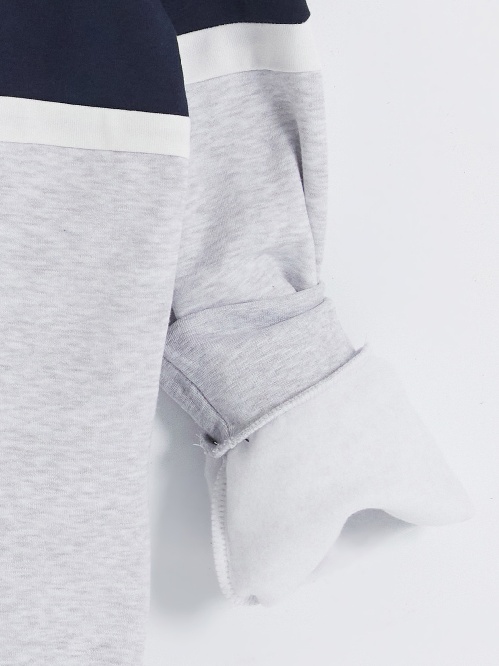 Mock Neck Color Block Men's Sweatshirt-3