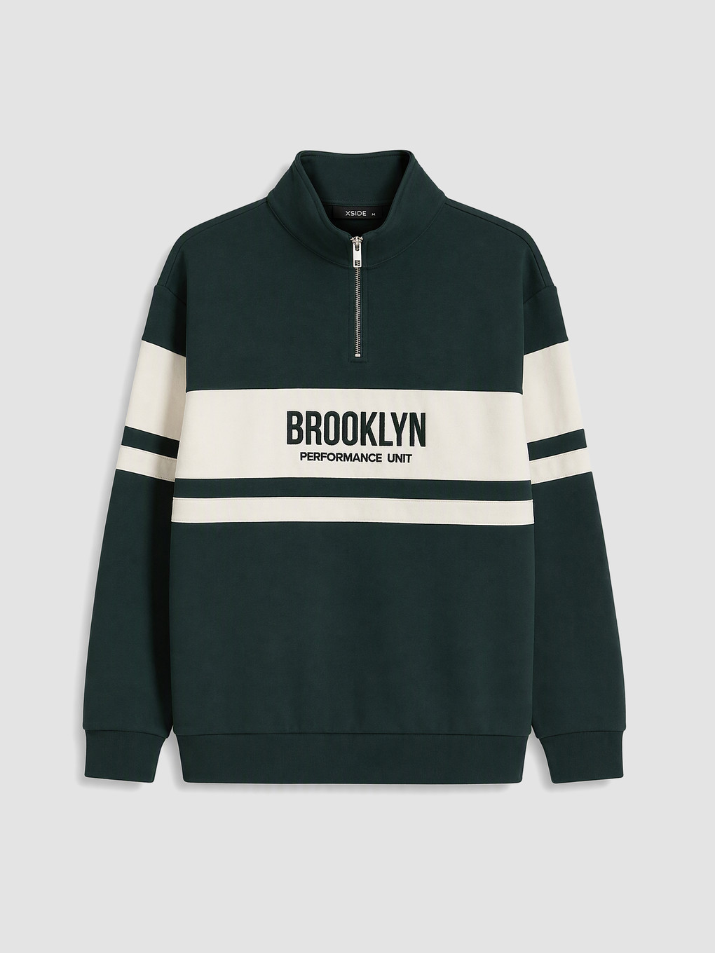 Color Block Men's Thick Sweatshirt-4