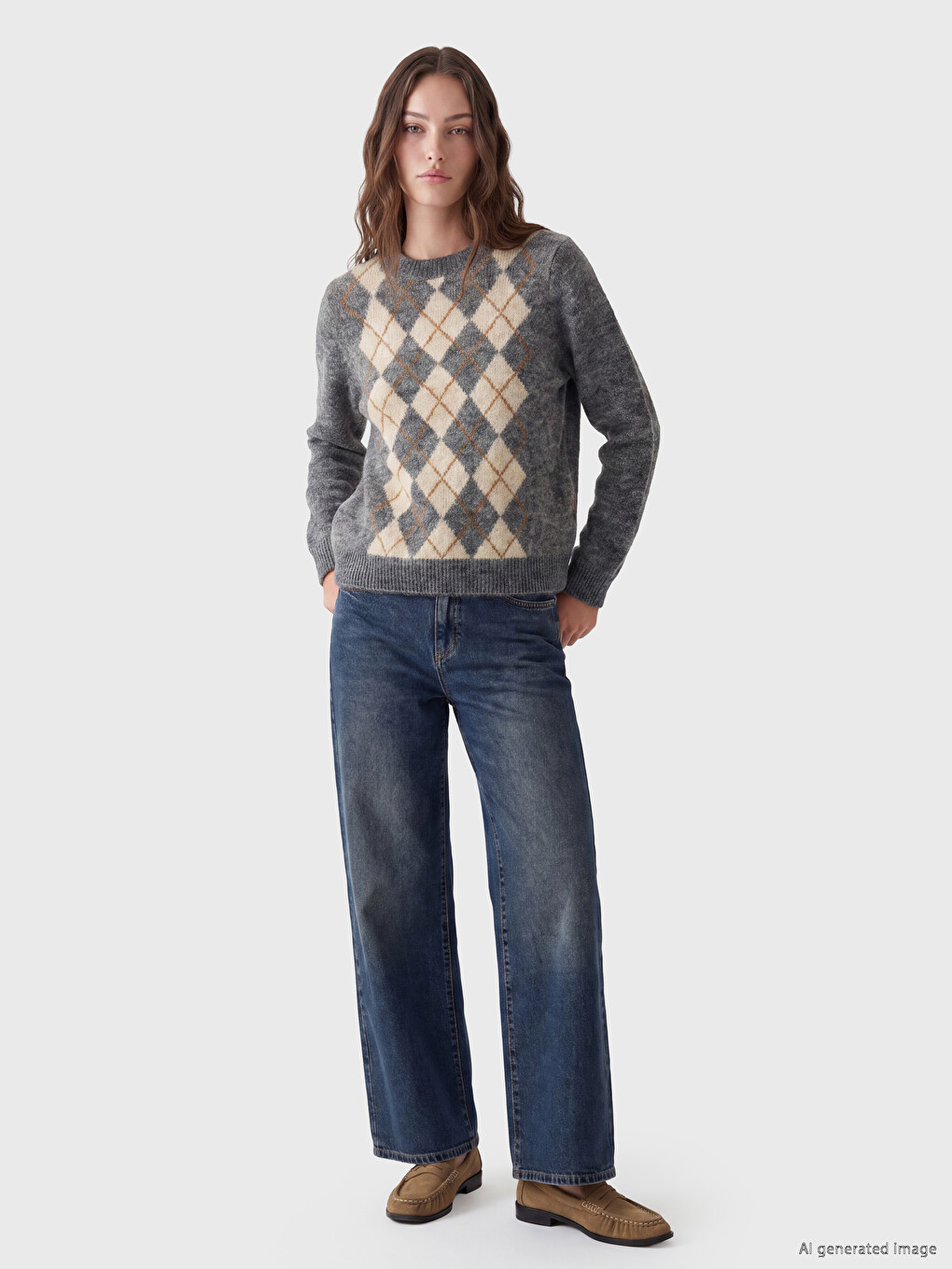 Woman Grey Sweater-1