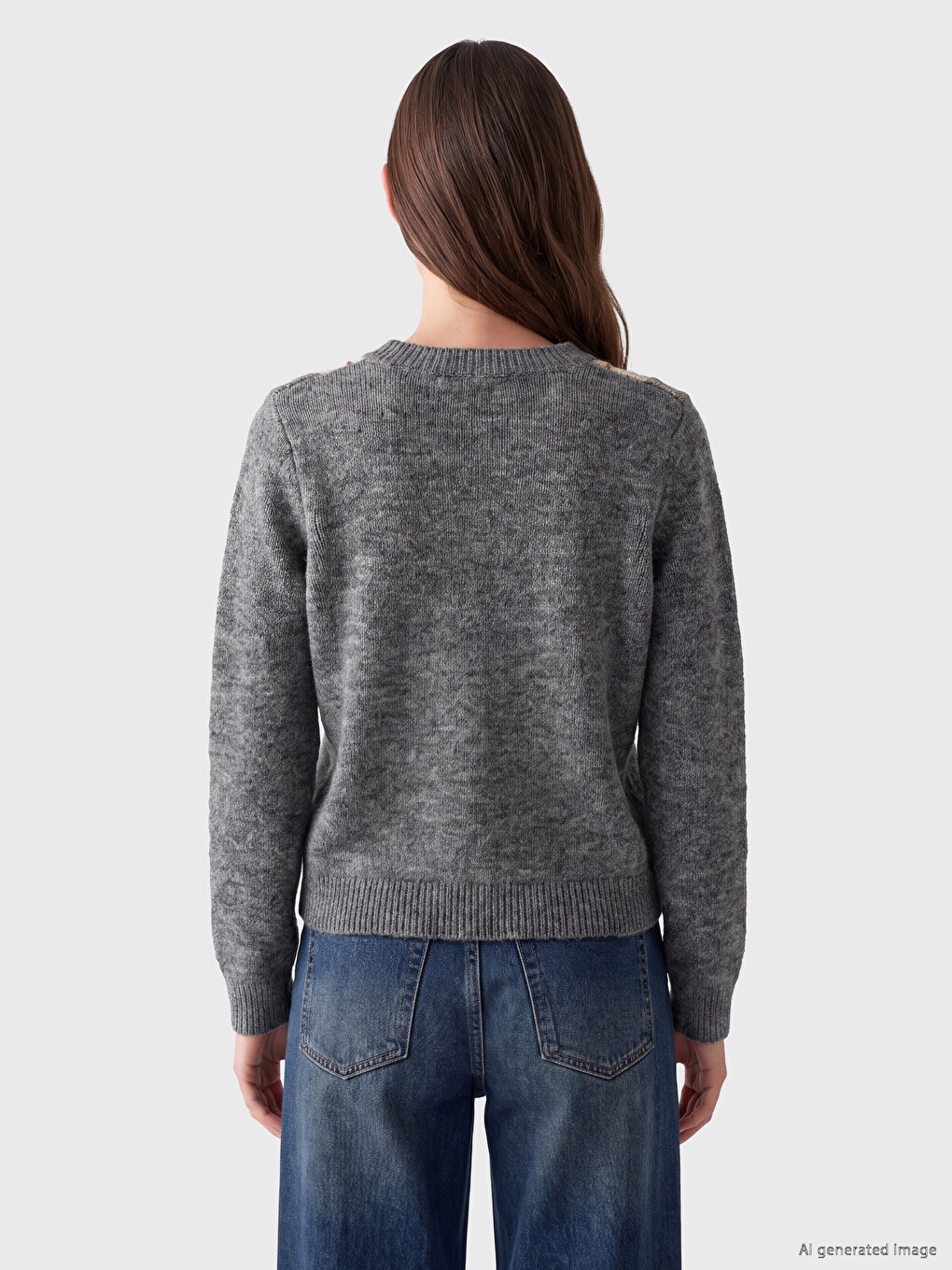 Woman Grey Sweater-3