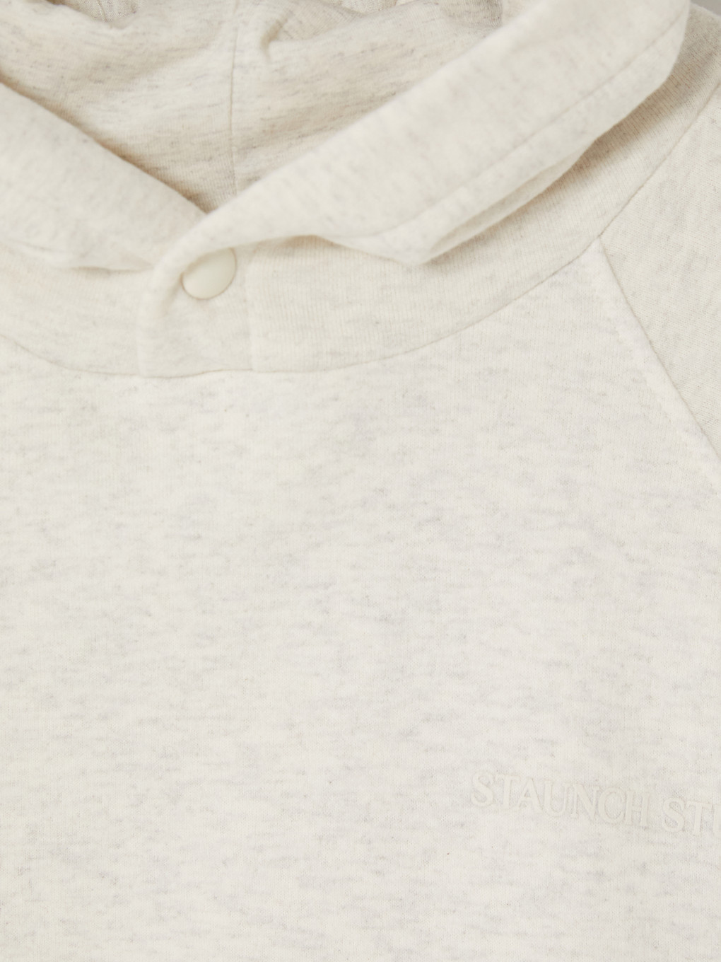 Ekru Kapüşonlu Baskılı Erkek Sweatshirt-2