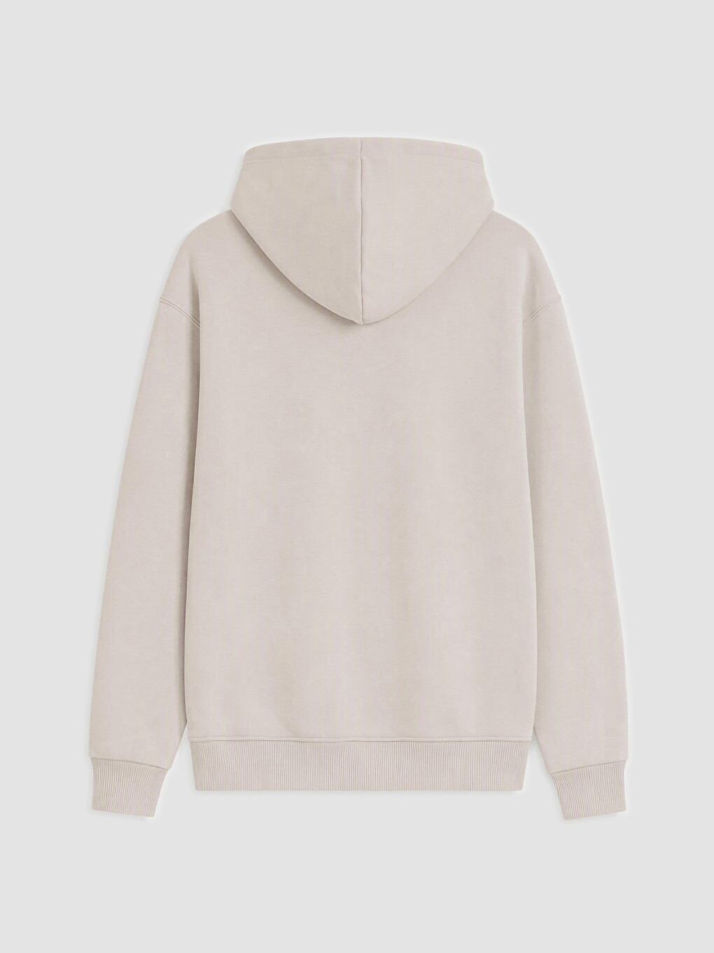 Man Beige Hoodie-1