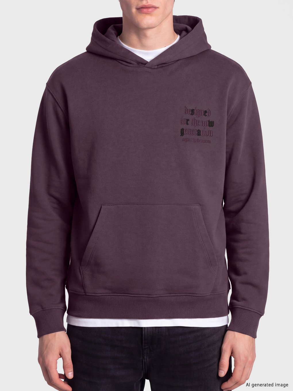 Printed Men's Thick Hoodie-2