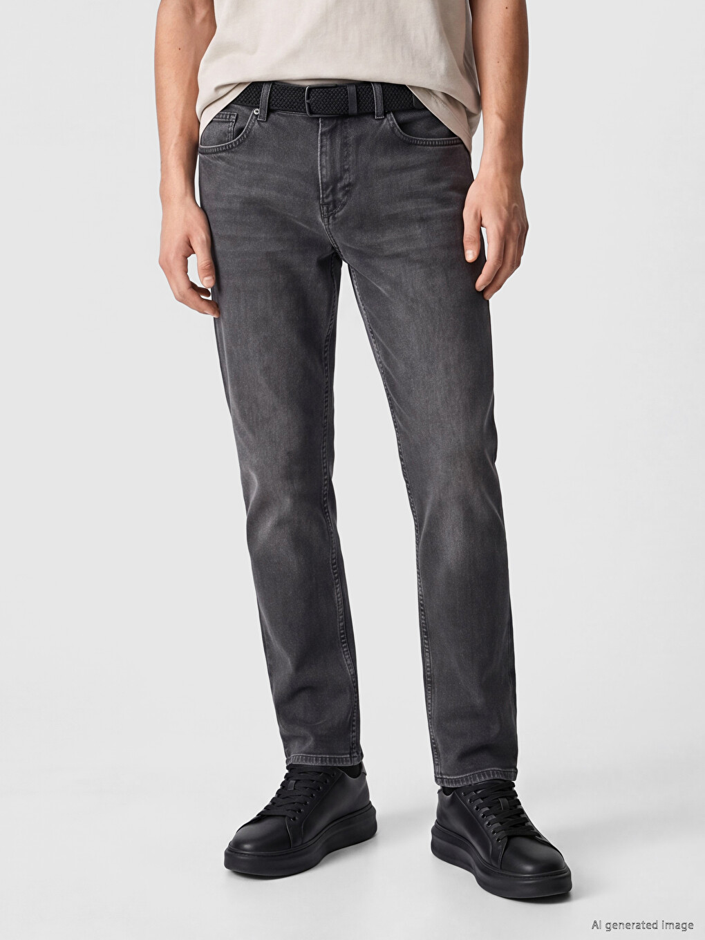 Gri 779 Regular Fit Erkek Jean Pantolon
