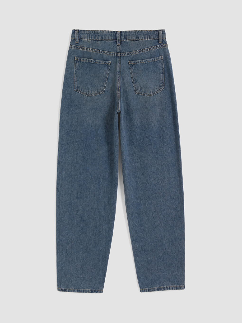 İndigo Barrel Fit Kadın Jean Pantolon-2