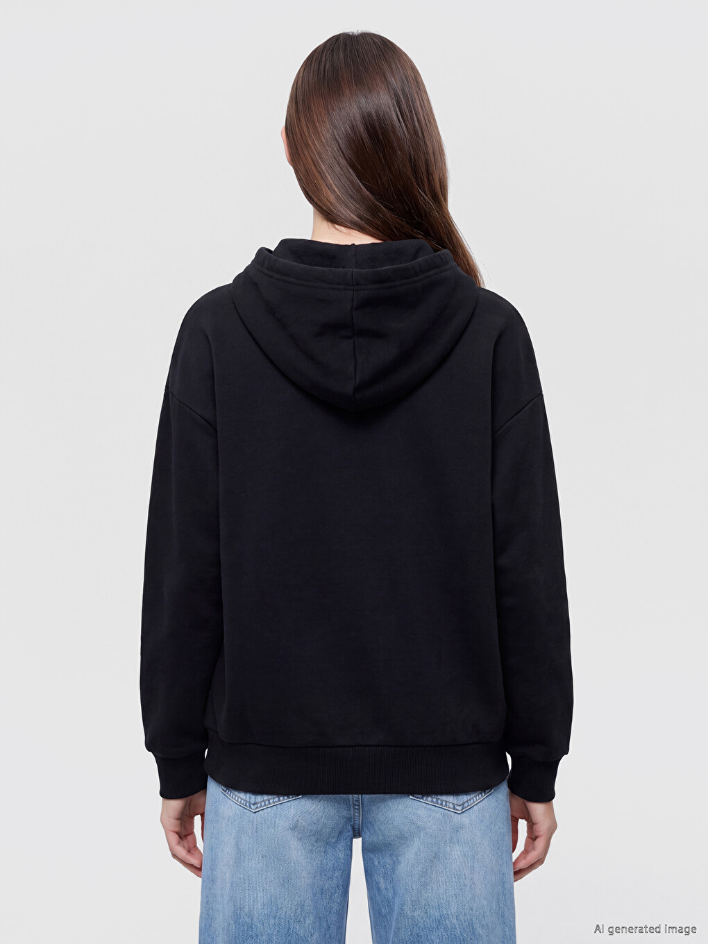 Oversize Women's Thick Zippered Sweatshirt-3