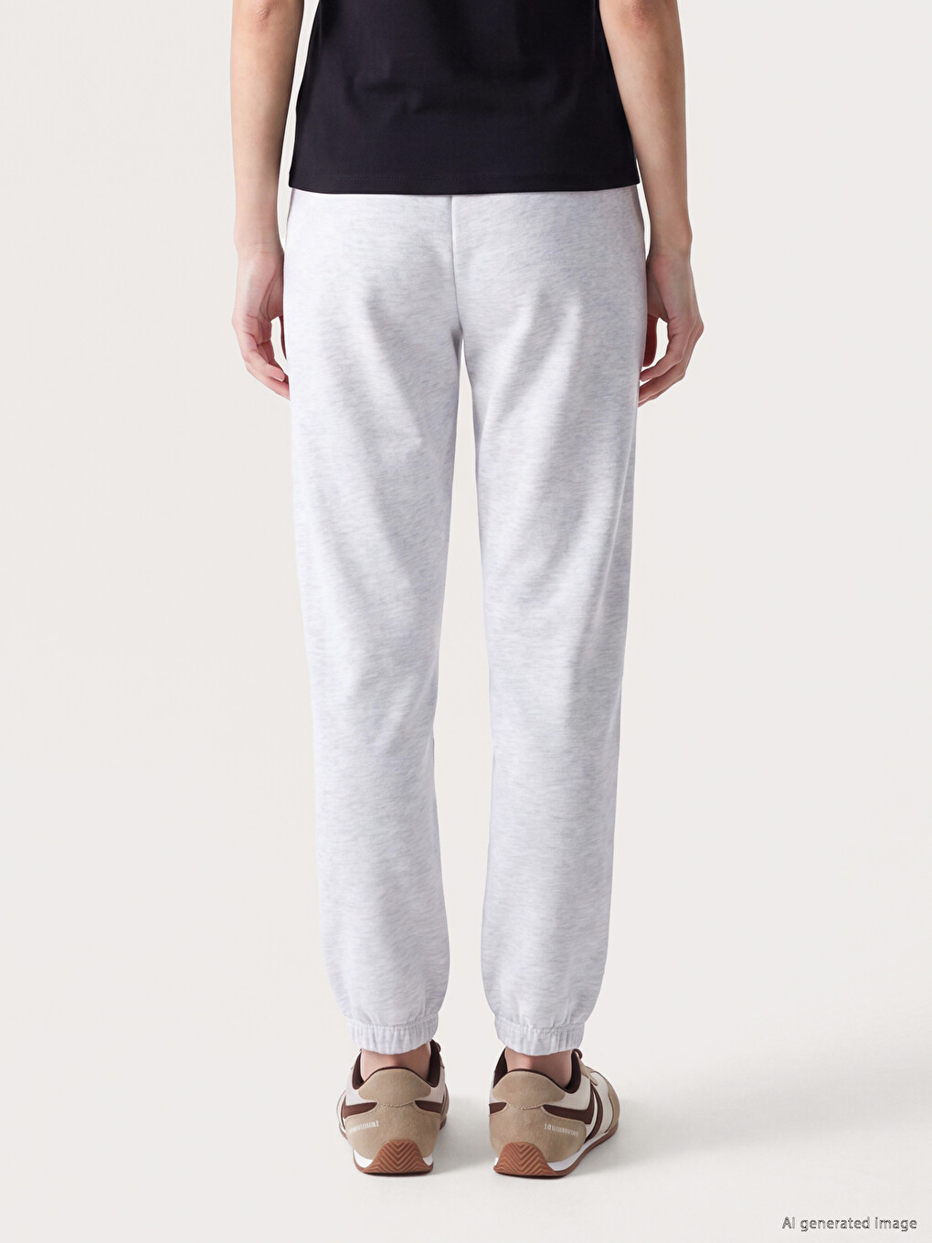 Elastic Waist Women's Jogger Sweatpants-3