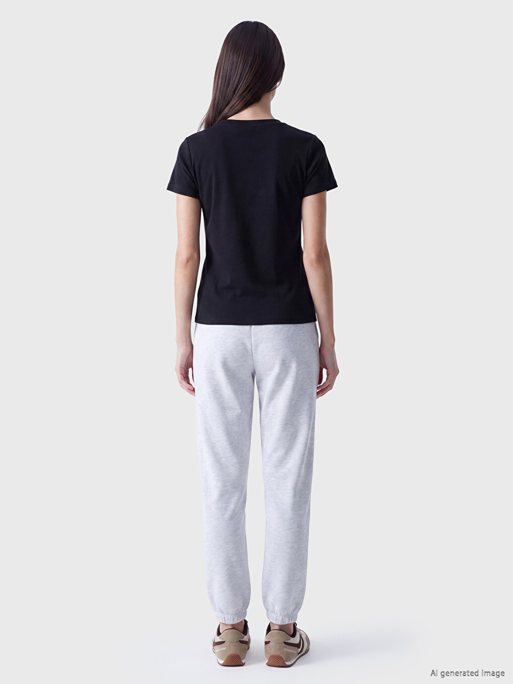 Elastic Waist Women's Jogger Sweatpants-3