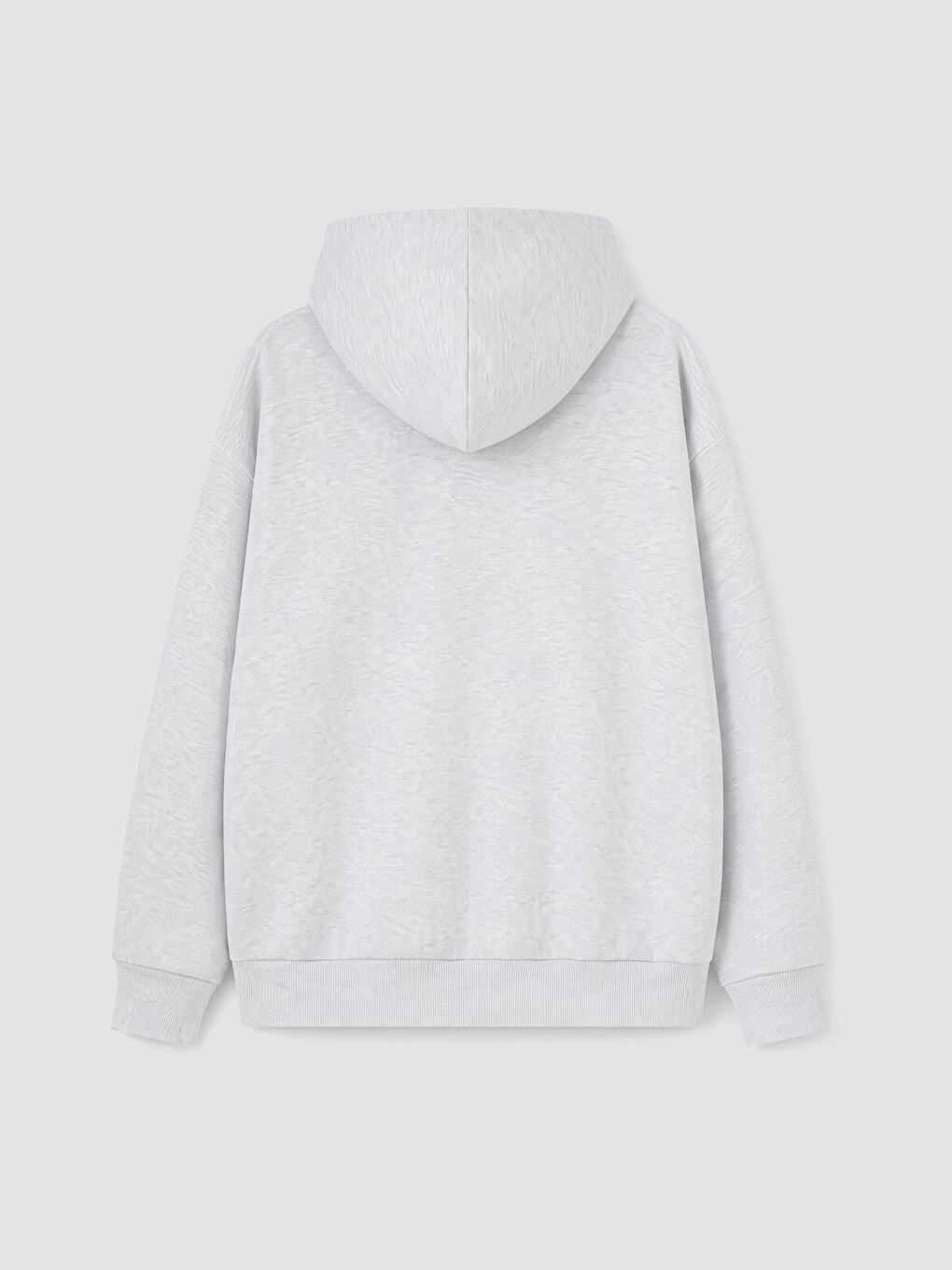 Gri Pasadena Baskılı Kadın Kalın Fermuarlı Sweatshirt-2