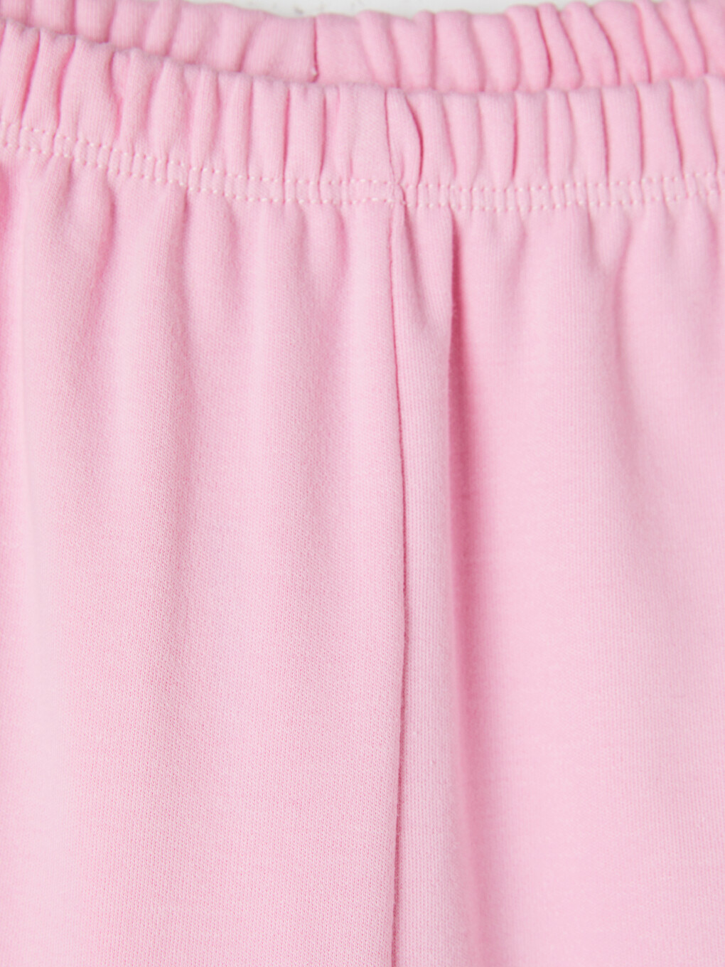 Pembe Beli Lastikli Geniş Paça Kız Çocuk Eşofman Altı-1