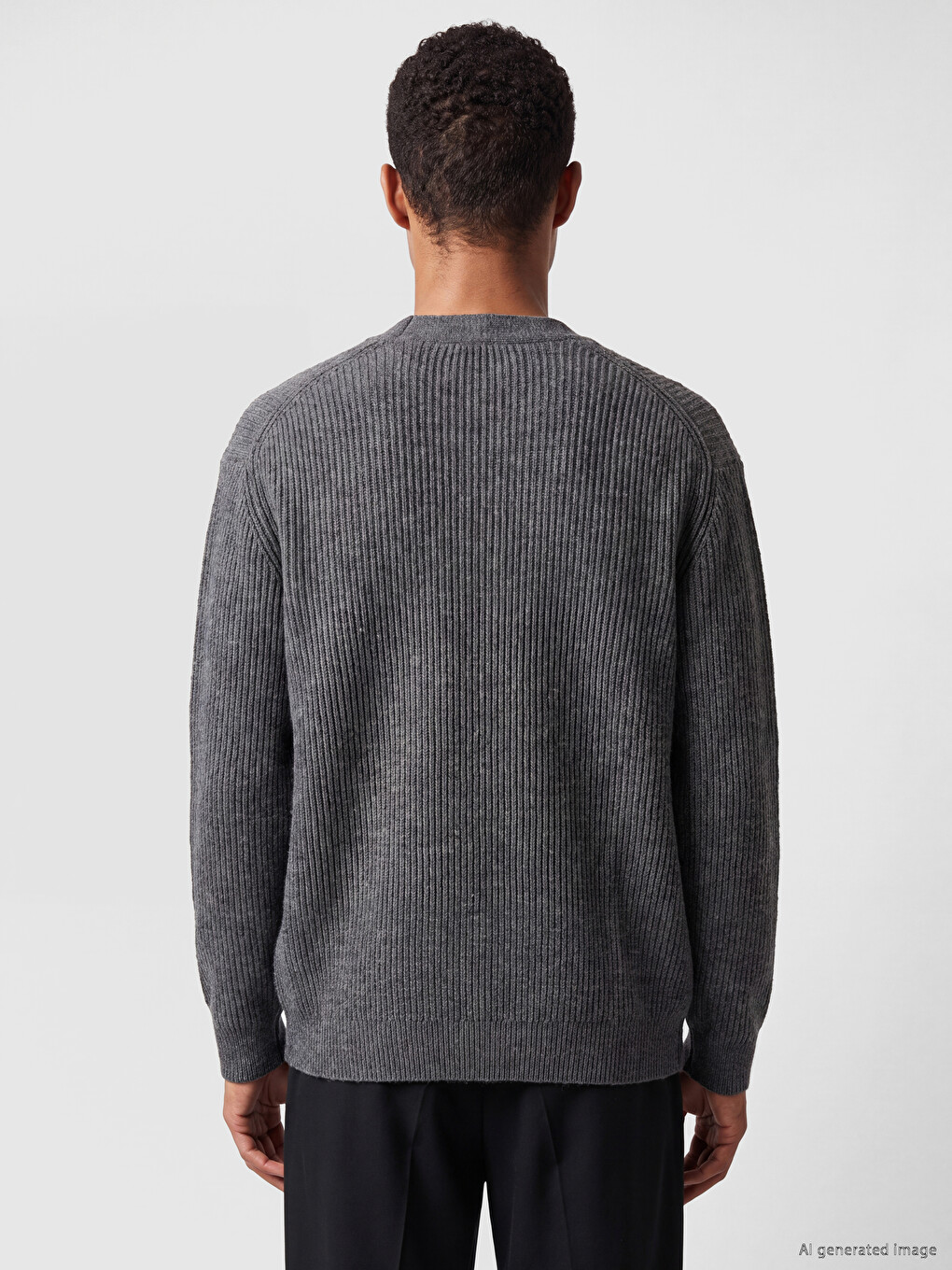 Regular Fit V Neck Men's Knitwear Cardigan-3