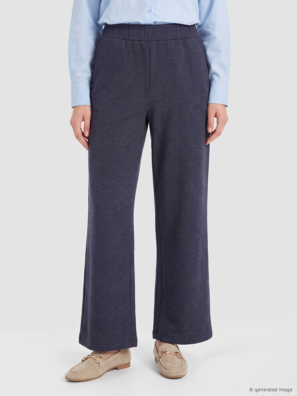 Wide Leg Women's Trousers-1