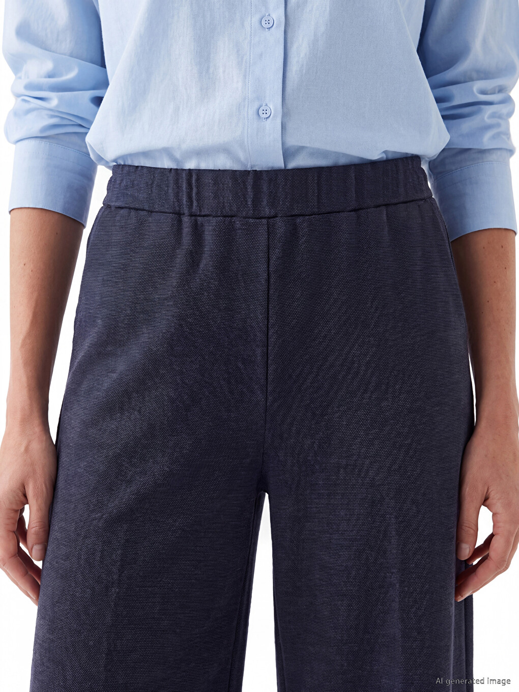 Wide Leg Women's Trousers-2