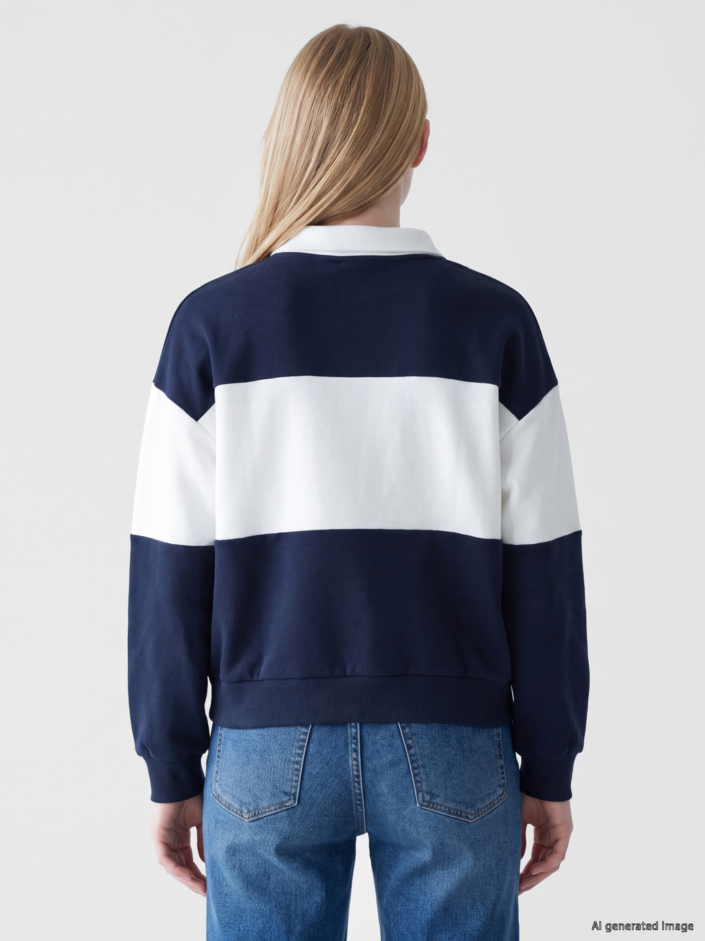 Femër Blu Sweatshirt-3