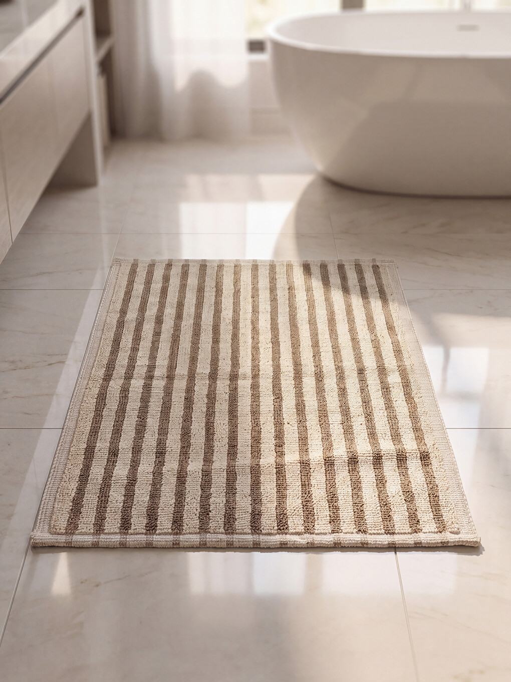 Striped Bath Mat 50x80 Cm
