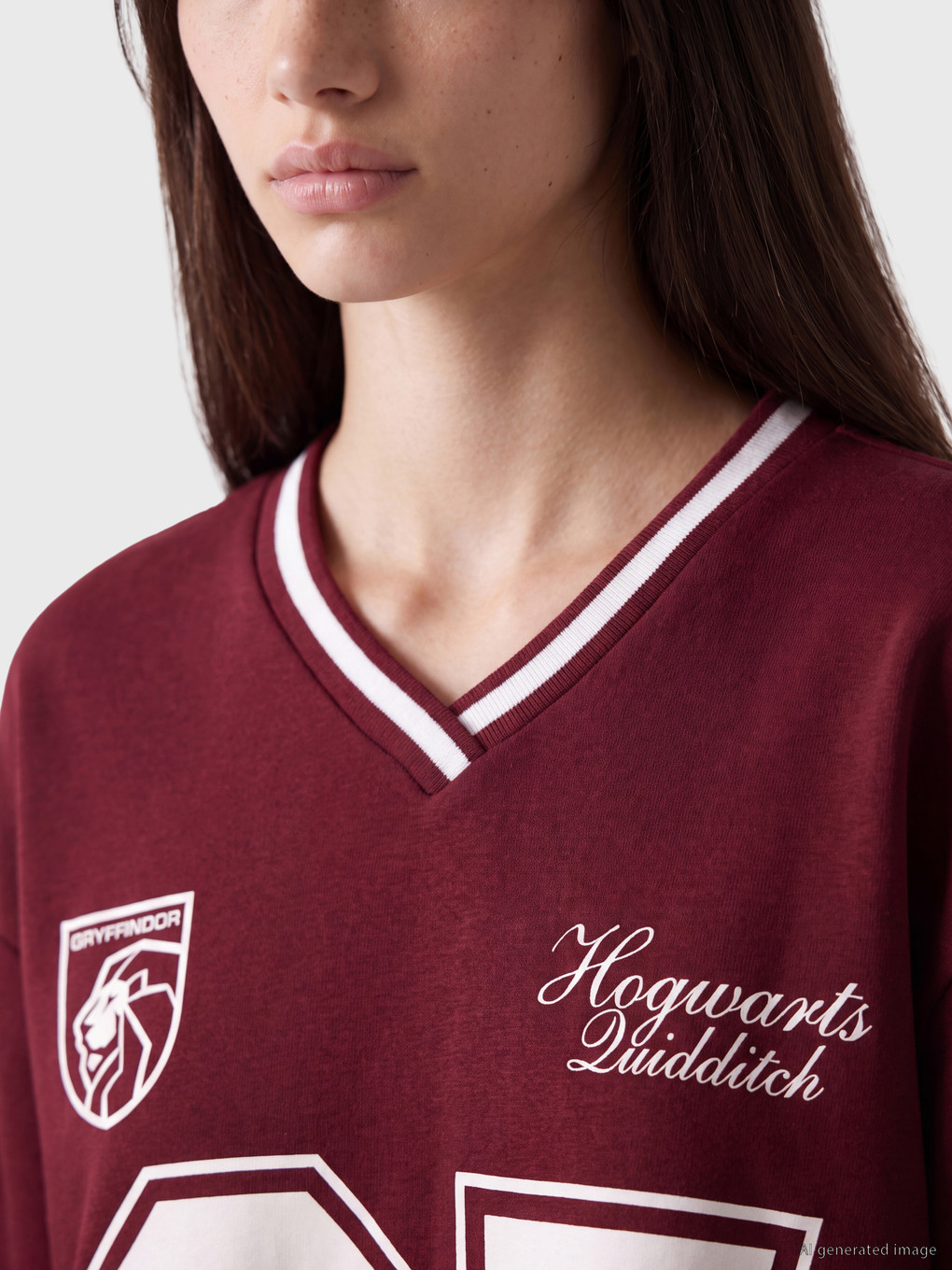 Harry Potter Printed Oversize Women's Sweatshirt-2