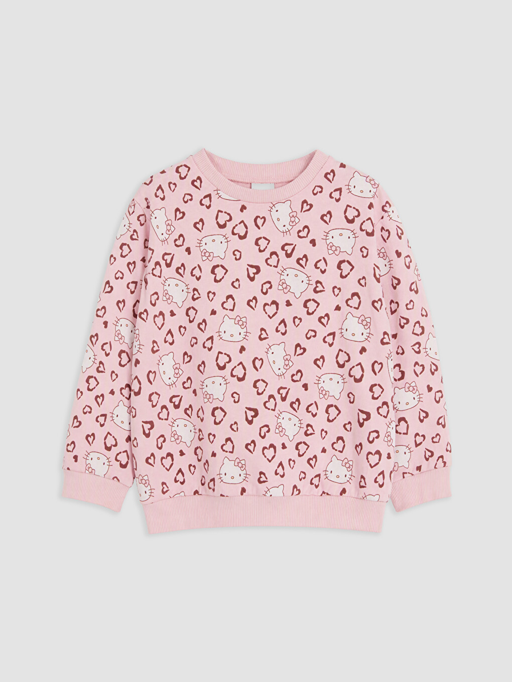 Pembe Hello Kitty Baskılı Kız Çocuk Eşofman Takım-1