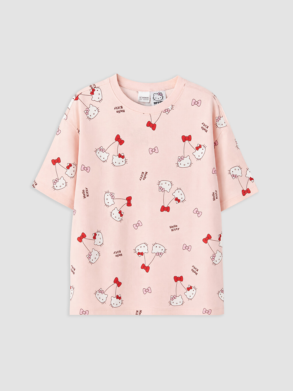 Hello Kitty Licensed Crew Neck Girls' Pyjamas Set-1