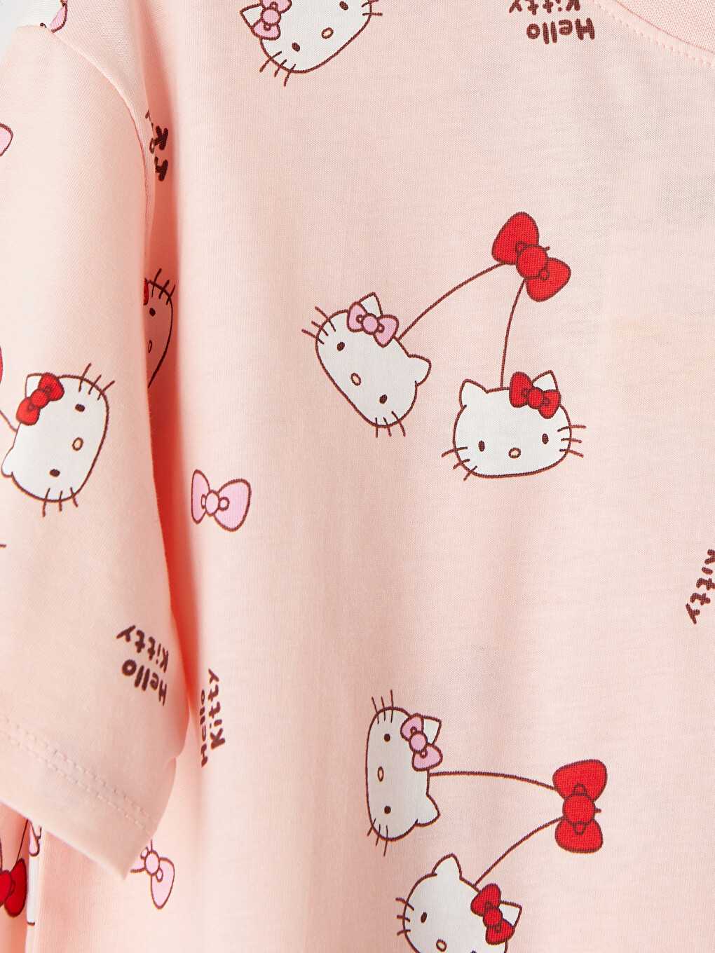 Hello Kitty Licensed Crew Neck Girls' Pyjamas Set-5