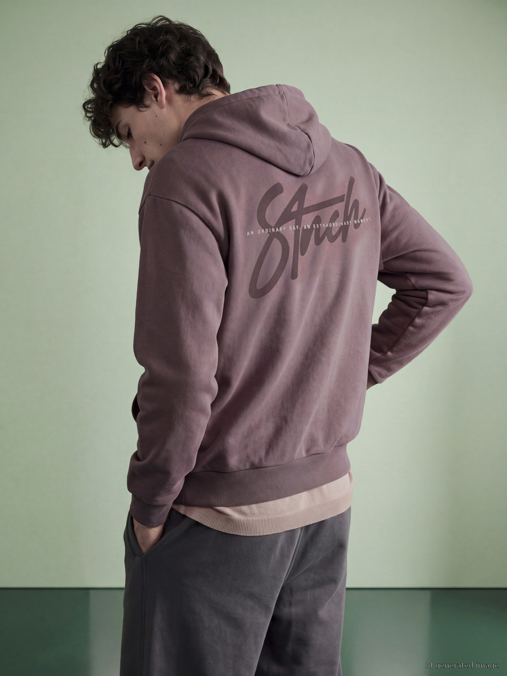 Embroidered Men's Hoodie