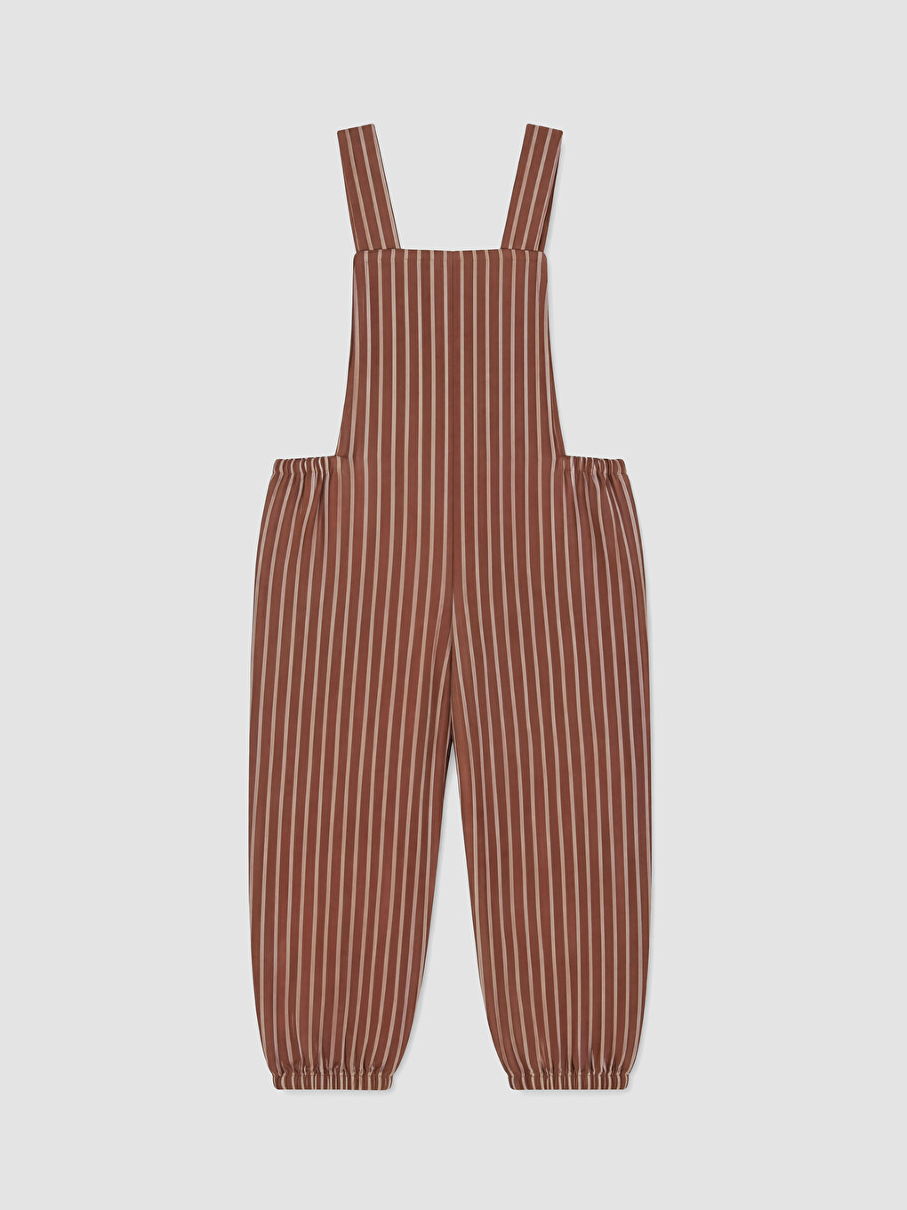 Striped Girls' Dungaree Dress-2
