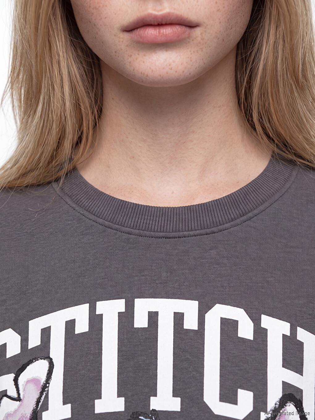 Woman Anthracite Sweatshirt-2
