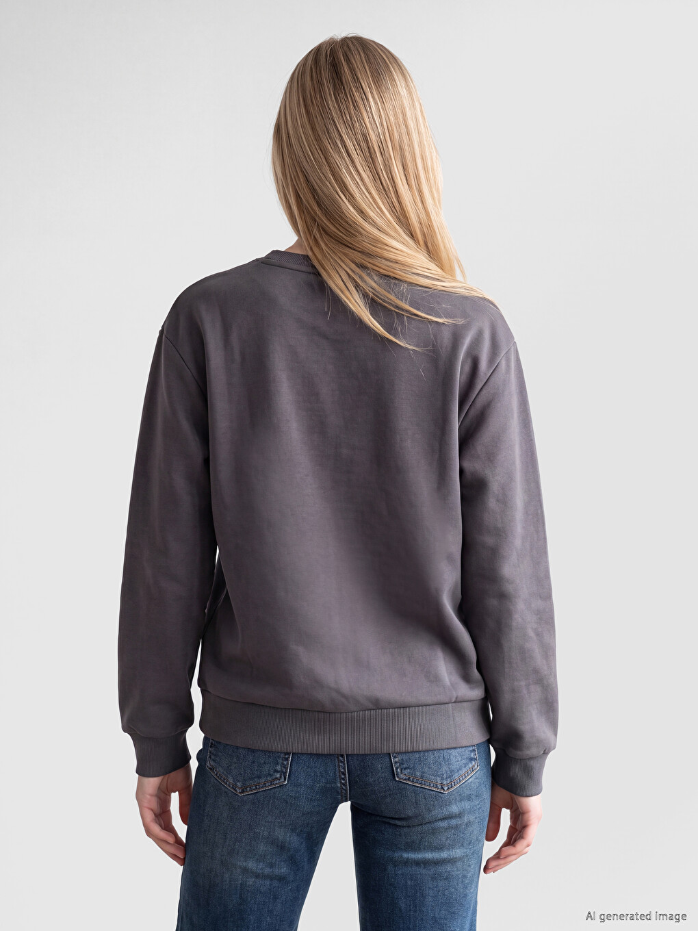 Woman Anthracite Sweatshirt-3