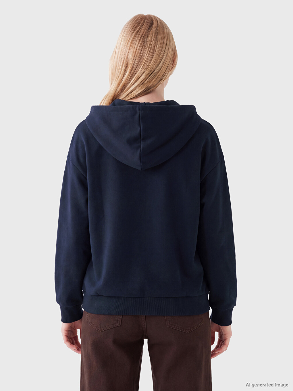 Teddy Embroidered Women's Thick Zippered Sweatshirt-3
