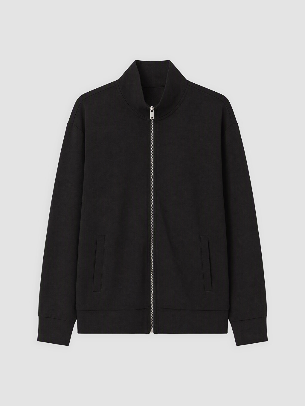 Mock Neck Men's Zip-up Sweatshirt