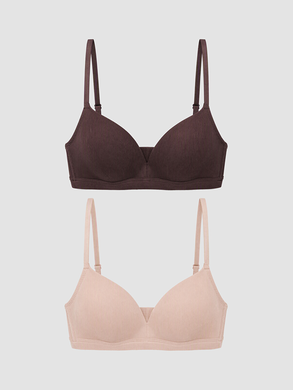 Non-wired Non-padded Triangle Bra 2 Pack