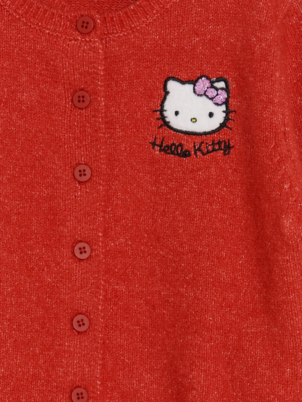 Kardigan Hello Kitty I Qëndisur Për Vajza-1