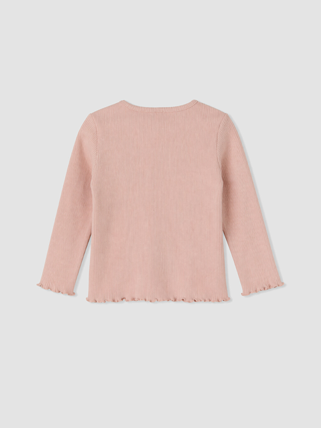 Pembe Bisiklet Yaka Kız Bebek Tişört-2