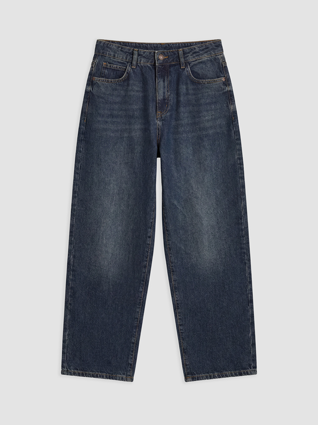 İndigo Boyfriend Fit Kadın Jean Pantolon