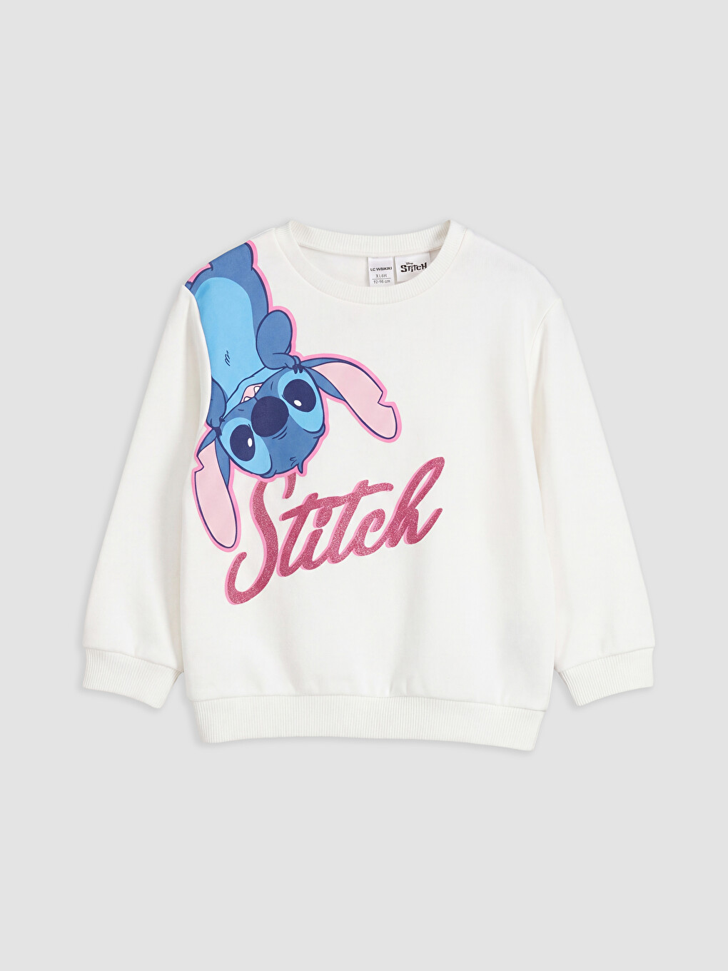 Mavi Stitch Baskılı Kız Çocuk Takım-1