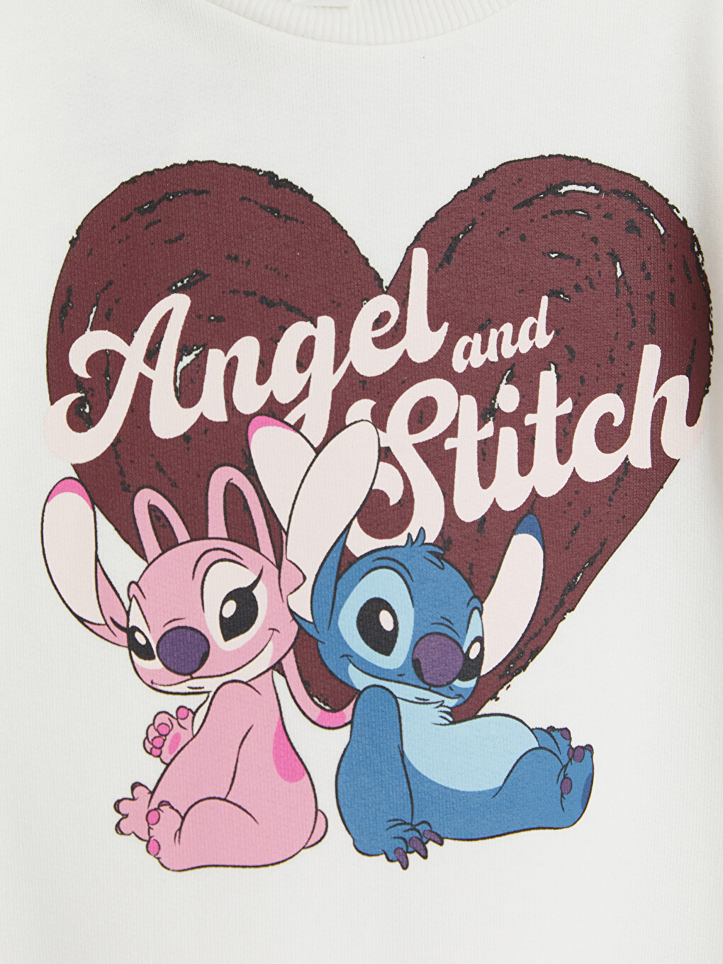 Bordo Lilo & Stitch Baskılı Kız Çocuk Takım-2