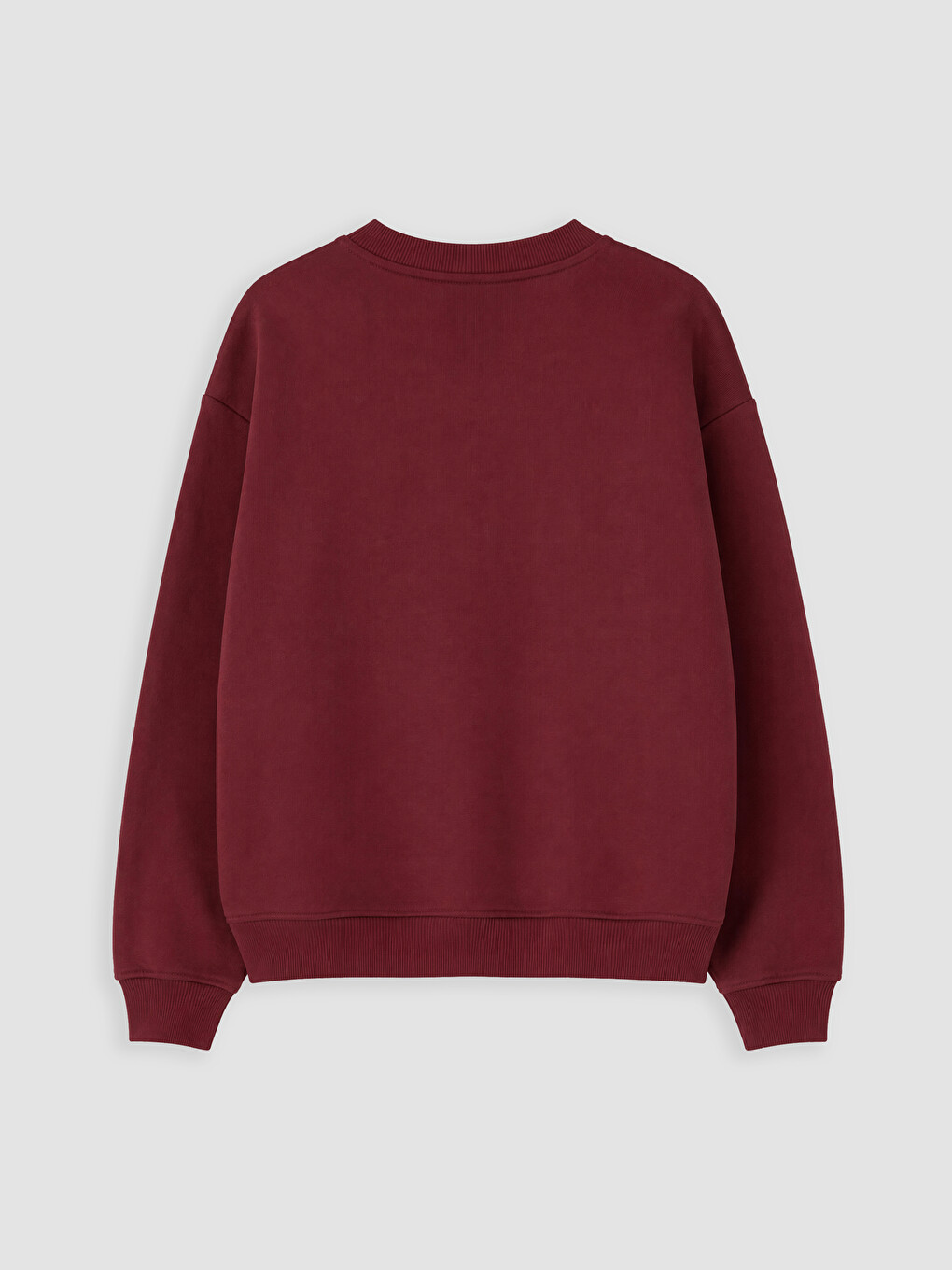 Bordo Harry Potter Baskılı Oversize Kadın Sweatshirt-6